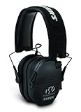 GSM Outdoors GWP-RSEM Walkers Game Ear Razor Slim Shooter Folding Muff, Black by GSM Outdoors