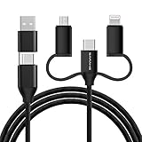 USB 充電ケーブル USB-C ライトニング ケーブルType C ライトニングとAndroidコネクタ付き SARAHE 急速充電 急速