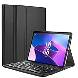 PCATEC Lenovo Tab M10 Gen3 M10 3rd LAVIE Tab T10 用 Bluetooth キーボード ブラック ケース付き ワイヤレス US配列 かな入力 在宅勤務