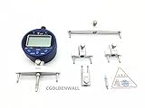 CGOLDENWALL 高精度デジタル半径測定器 デジタル半径ゲージ Rゲージ デジタルアークゲージ デジタルラジアンゲージ 5つの測定爪 バッテリなし
