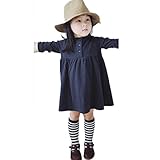 女の子プリンセスドレスmisaky子供用幼児用ガールズ長袖ドレスの秋 カラー: ブルー