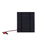 Hanbaili 2.5W 5V DIYドロップラバーシートタイガークリップバッテリー ポリシリコンソーラーパネルボード