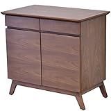 ライフスタイリングショップ モダン サイドチェスト 幅75×奥行45cm 木製 ダークブラウン LS-895BR
