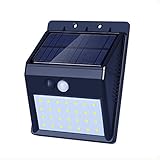 ALED LIGHT　2017 新版　LEDソーラーライト 分解可能 充電便利 28 LED 防水IP65　夜間自動点灯　昼白色 玄関ライト 駐車場 屋外照明　軒先　壁掛け　庭先　玄関