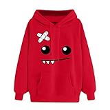 プルオーバー レディース Timsa 長袖 パーカー カットソー かわいい アニメ表情柄 トップス ゆったり 上着 スウェット 春秋冬 Tシャツ 薄手 シルエット スポーツ かっこいい おしゃれ ファ