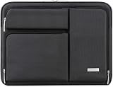 Lacdo 360°保護ラップトップスリーブケース 用 15インチ 新しい MacBook Air M5/A3448 (2026)、M4 A3241 2025、M3 A3114、M2 A2941 2024-2023、15インチ MacBook Pro A1990 A1707 コンピュータバッグ アクセサリーポケット付き、ブラック