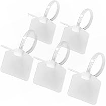 Amazon | ケーブルラベル 300枚入 白色 ケーブルタグ 防水 防油