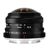 7artisans 4mm F2.8 APS-C フォーマット サーキュラー魚眼レンズ ウルトラワイド 360パノラマビュー ソニー A6000 A6300 A6500 NEX-6 NEX-7 RX100 A7 A7S A7R IIカメラに対応