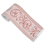 OUNONA トリムボーダー 壁紙シール 北欧 幅広 5m 10ｘ500cm ボーダーステッカー ボーダーシート リメイクシート ウォールステッカー デコレーション インテリア はがせる 壁紙ボーダーシート 補修 防カビ 壁 モールディング シール トリムテープ