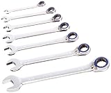 Powerbuilt 941207 SAE Reversible Ratcheting Wrench Set, 7 Pieces by Powerbuilt