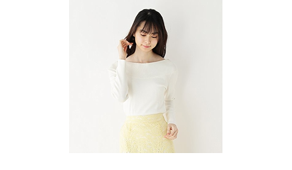 Opaque Clip オペークドットクリップ Web 名古屋高島屋店限定 洗える バッククロス ニット ホワイト系 002 38 M セーター 通販 Amazon