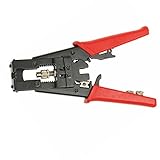 NUZAMAS 同軸ケーブル　多機能同軸圧縮コネクタ　圧縮工具　RG58 RG59 RG6 F BNC RCA用調整工具　ワイヤカッター　 圧着ペンチ
