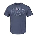 NFL新しいEngland Patriots Men 's Return Yardageプログラム半袖ベーシックTシャツ, Large , Navy Heather
