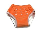 BB2 Soft Baby Toddler Potty Toilet Training Reusable Bamboo Pants (One Size (14lbs to 32lbs), Orange