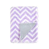 Tadpoles Chevron Print Double Layer Blanket, Lilac by Tadpoles [並行輸入品]
