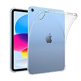 For iPad 第11世代 ケース A16 11インチ 2025 iPad ケース 第10世代 10.9インチ 2022【COKOVI】A3354 A3355 A3356 A2696 A2757 A2777 タブレットケース クリア ソフト シリコン TPUカバー 衝撃防止 超薄 (四角耐衝撃)
