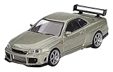 MINI GT 1/64 ニッサン スカイライン GT-R R34 トミーカイラ R-z ミレニアムジェイド 右ハンドル 完成品