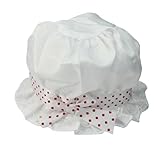 ReFaxi 美しいかわいい  ベビー用　サンハット　ちょう結び　ホワイト