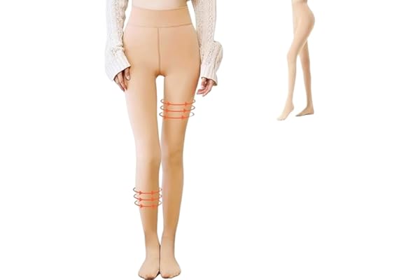 [Favoreal] 透け感タイツ レディース フェイクタイツ 裏起毛 着圧 ストッキング 伸縮性 秋冬防寒タイツ 一体式 厚手ストキング風 吸汗