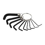 uxcell　六角レンチセット　リペアツール　L形状　1.5mm-10mm　六角形　スパナ　レンチ　10点セット