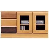 3段ローボード ( テレビ台 テレビボード ) 【 幅90cm 】 木製 ( 天然木 ) 日本製 ナチュラル 【 完成品 開梱設置 】 大川家具