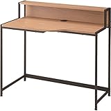 インテリア 家具 便利 おしゃれ フィル デスク スチール 棚収納付き 幅100cm×奥行50cm×高さ89cm(天板72cm) PT-903BK ブラック(黒)