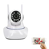 IntereFanNios ネットワークIPカメラ Wi-Fi /無線LAN モーション検知アラート Ledナイトビジョンレコーディング デュアルウェイオーディオ