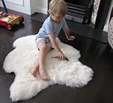 Bowron Lambskin Babycare Rug - Longwool - White by Bowron