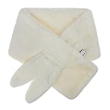 キッズ 子供用マフラー ネックウォーマー ファーマフラー 巻き物 無地 フェイクファー ふわふわ 暖かい 防寒 可愛い スヌード スキー小物 雪遊び お出かけ クリスマス 誕生日 女の子 秋冬 4色