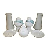 JUMBO ジャンボ 神具7点セット 中(榊立2、瓶子2、水玉1、皿2)