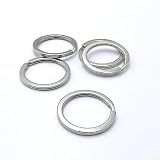 【BEAUTY PLAYER】二重リング 平キーリング 40個 25mm シルバー キーホルダー 金具リング キーホルダーパーツ ハンドメイド アクセサリーパーツ 手作り 手芸用品 素材 DIY材料