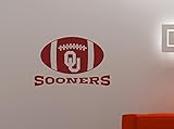 Oklahoma Sooners FootballロゴビニールステッカーExtreme大学スポーツエンブレムデカールNCAAチームサイン壁アートホームインテリアデコレーション部屋寝室装飾3os ( 3