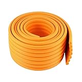 uxcell コーナークッション　コーナーガード　コーナーパッド　コーナーカバー ケガ防止　保護 テーブル デスク エッジ コーナー クッション ガード プロテクター バンパー 長さ2M オレンジ