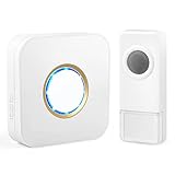 ワイヤレスチャイム WITTIMES ドアホン 呼び出しチャイム 玄関チャイム インターホン ワイヤレス　LED 300Mの無線範囲 配線不要 52メロディー選択可 4段階の音量調整可能 家庭 オフィ