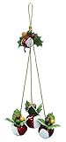 エルアーツ クリスマス オーナメント スノーアップルオーナメント 全長30cm E8854-00