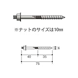 内装用木製丸手すり用 接続用ボルト(24本入) NM-110