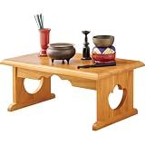 萩原 供物台 経台 仏壇前 台 供養台【 組立なし ・ 完成品 】 折りたたみ式 コンパクト 桐製 幅45 奥行 27 高さ 20 ライトブラウン MT-6757LBR