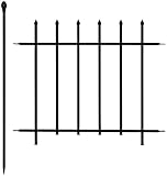 門扉付きの柵が作れる アイアン ロゼッタシステムフェンス リーゲ 延長セット ブラック RZT-RG-ESET