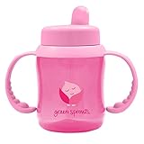 海外直送品Flip Top Sippy, Pink 1 Ct by Green Sprouts