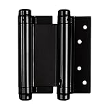 清水　OS　自由丁番　両開　127mm　鉄製（黒塗装）　2枚1組【品番：H-15】