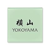 丸三タカギ ネームプレート 彫り込み済表札 ドロップ ROP-2-4-4-横山 彫り込み名字: 横山 【完成品】