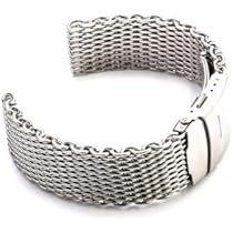 KS ステンレススチール メッシュブレスレット Amazon.co.jp: 18 – 20 – 22 – 24 mm Heavy Sharkメッシュバンド