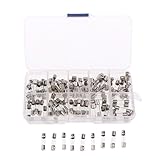 Baosity ガラスヒューズキット　0.2-20A　速断　5x20mm 　クリアケース付　100点セット