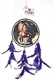 ROOH Dream Catcher ~キャンバス~ハンドメイドHangings forホーム装飾、壁Hangings、庭、車、アウトドア、寝室。。。 パープル 57