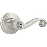 Kwikset 740LL 15 SMT RCAL RCS Signature Series Lido Keyed Entry Door Leverset, Satin Nickel [並行輸入品]