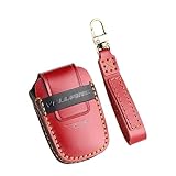 【LEXLEY 新型キーケース 登場】トヨタ VELLFIRE ヴェルファイア 30系 40系 専用 本革 キーケース レザー キーカバー キーホルダー スマートキーケース VELLFIREロゴ付 キズ防止 カスタムキーケース（レッド）