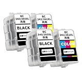 Canon用 キャノン用 BC-340XL BC-341XL BC-360XL BC-361XL 共通用詰め替えインク補充インクブラック*2本+カラー*2本対応機種:PIXUS TS5130S TS5130 MG4230 MG4130 MG3630 MG3530 MG3230 MG3130 MG2130 MX523 MX513 TS5430 TS5330【互換インク/大容量/個包装/説明書付き】
