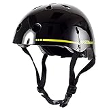 スプーンライダー ヘルメット スケートボード プロテクター SPOON RIDER キッズ用 ジュニア 子供用 LOGO ブラックライム Sサイズ