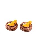 ガーデンオーナメント・置物 盆栽 鳥の巣　ミニチュア　風景装飾品　庭の装飾