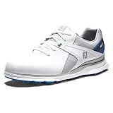 FootJoy メンズ Pro|sl 前シーズンスタイル ゴルフシューズ, ホワイト/ブルー/グレー, 9.5